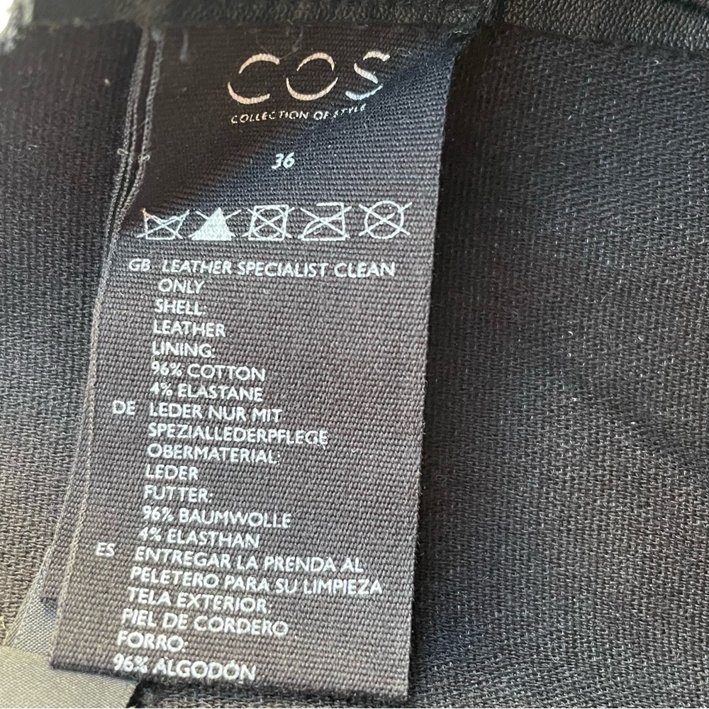 COS / Leather Leggings - Picture 7 of 14